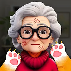 Angry Gran Vs Cat: Prank Game v1.11 (МОД: Бесплатные покупки)