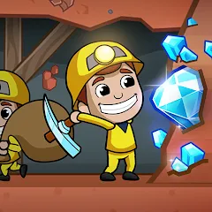 Ленивый магнат — Idle Miner (много денег, всё открыто)